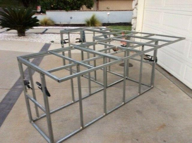 BBQ Island frame kit DIY 8' "L"