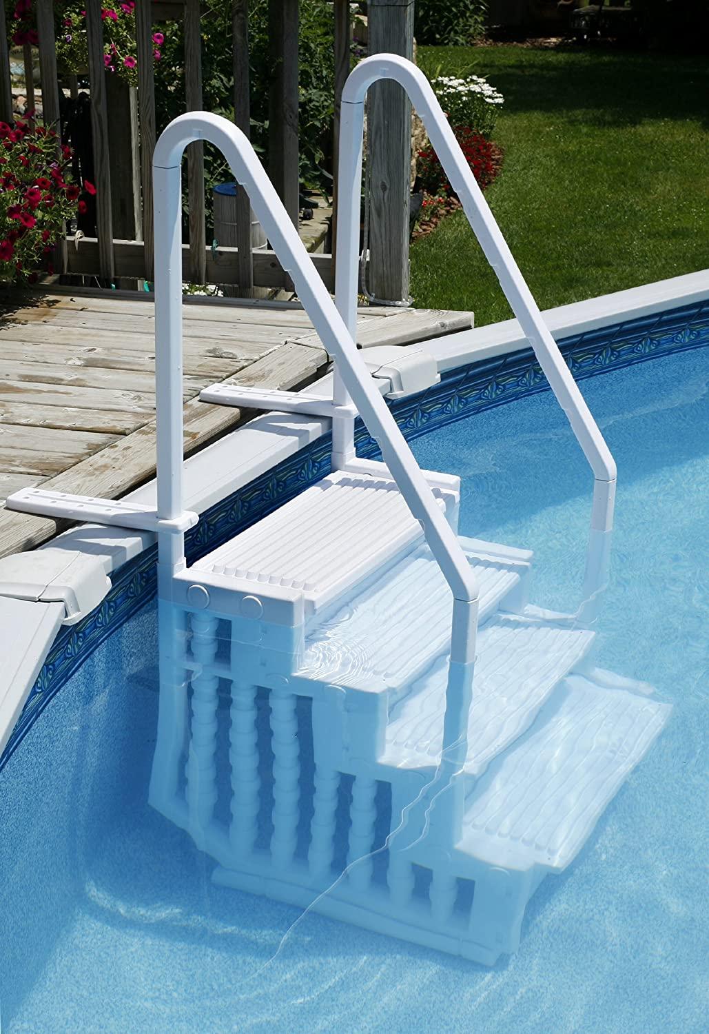 Above Ground Swimming Pool Step to Deck