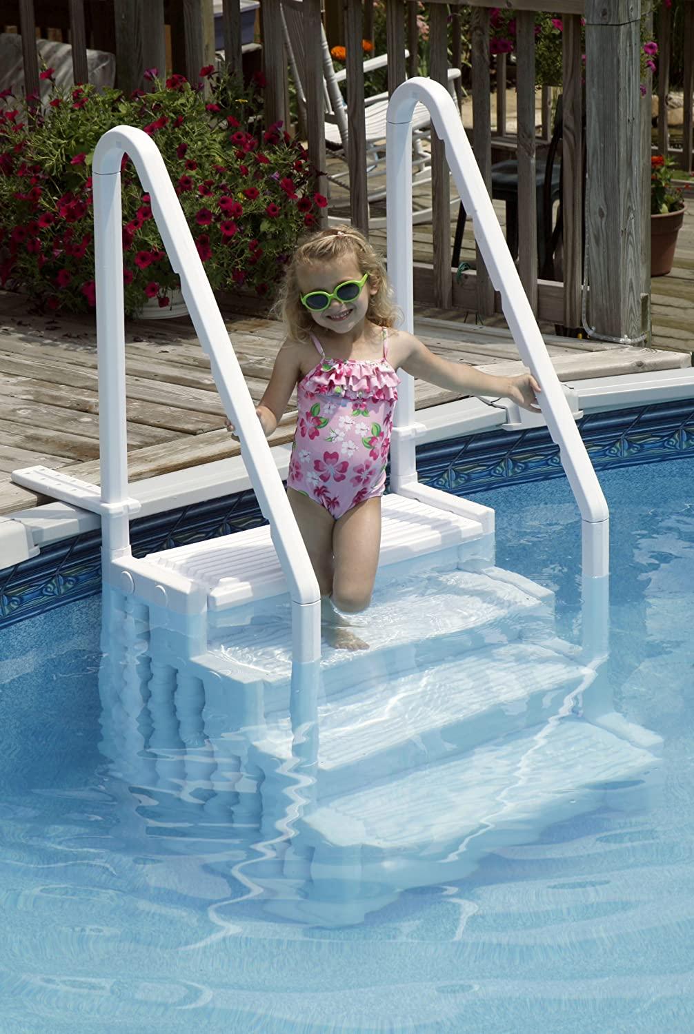 Above Ground Swimming Pool Step to Deck