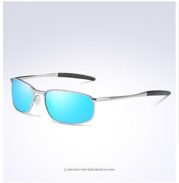 Luxury HD Polarized Silver Metal Frame Driving Pilot Sunglasses With Box