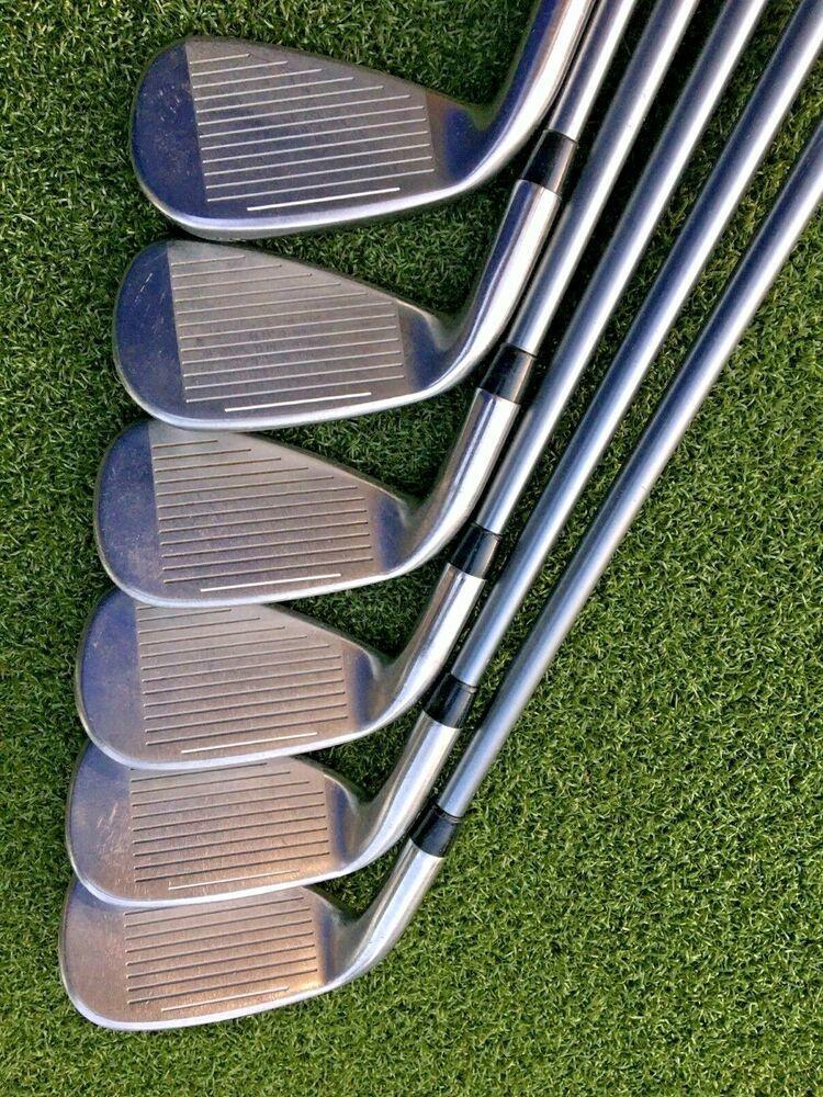 Cobra MAX TecFlo 5-PW Iron Set RH / 60g White Tie Stiff Graphite / Nice /mm4412