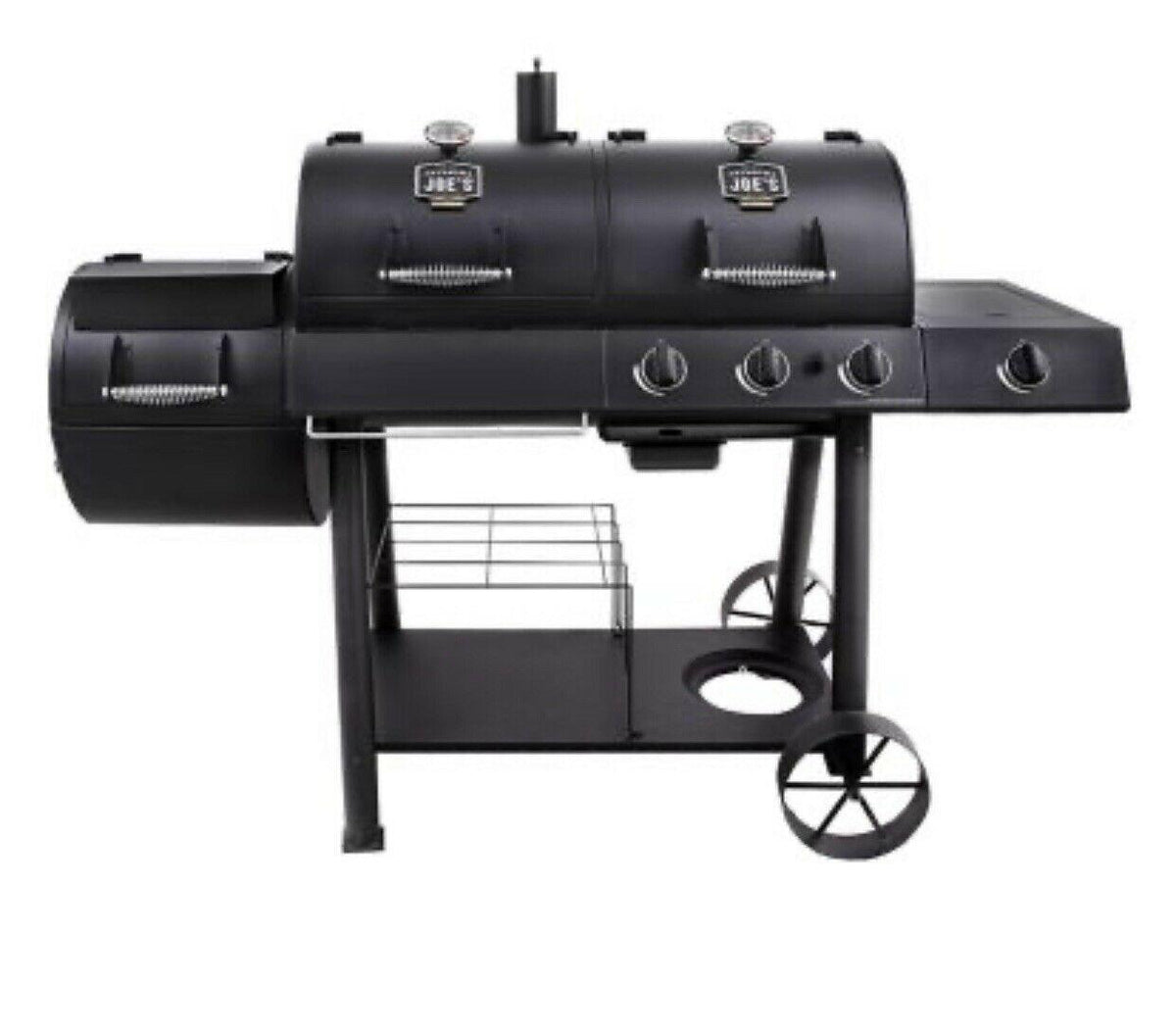 Oklahoma Joe's Charcoal and Gas Grill and Smoker Combo Black