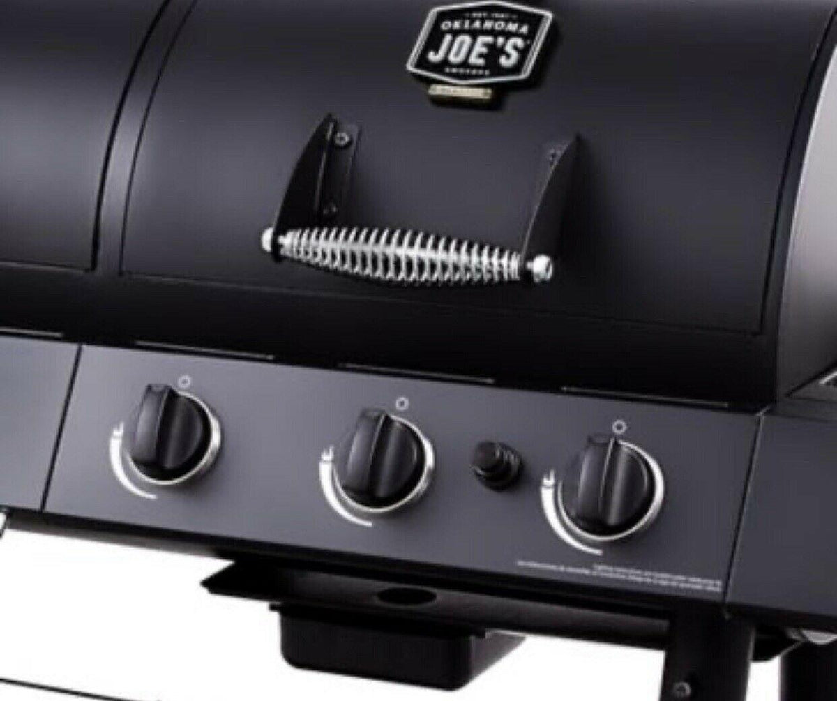 Oklahoma Joe's Charcoal and Gas Grill and Smoker Combo Black