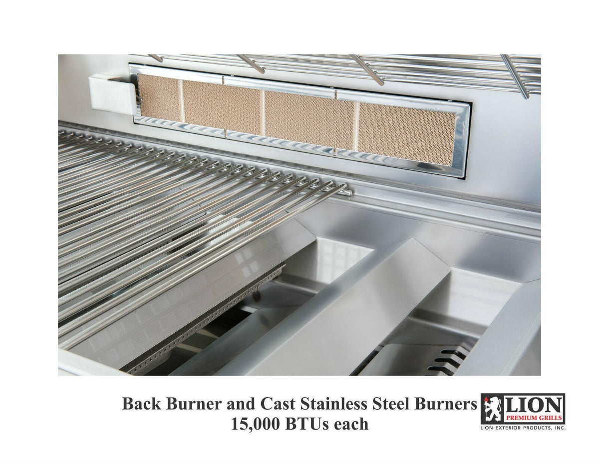LION 40" Professional 5-Burner BBQ Grill - L90000 - PROPANE