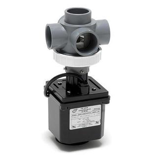 Plastics Motorized Diverter Valve, WW Wave, 5 Port,1-1/2"s,230v,4 RPM