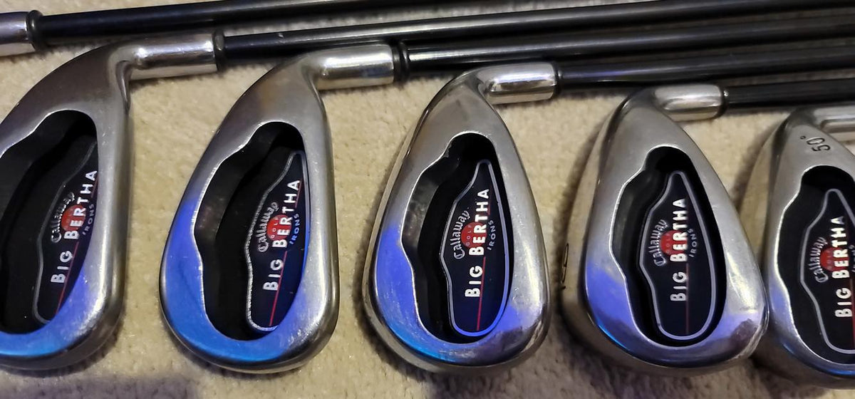 Used Men's Callaway Right Handed Big Bertha Iron Set Regular Flex Graphite Shaft