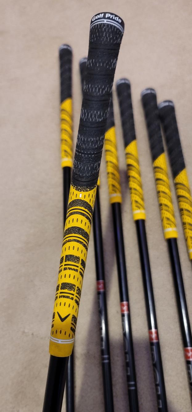 Used Men's Callaway Right Handed Big Bertha Iron Set Regular Flex Graphite Shaft