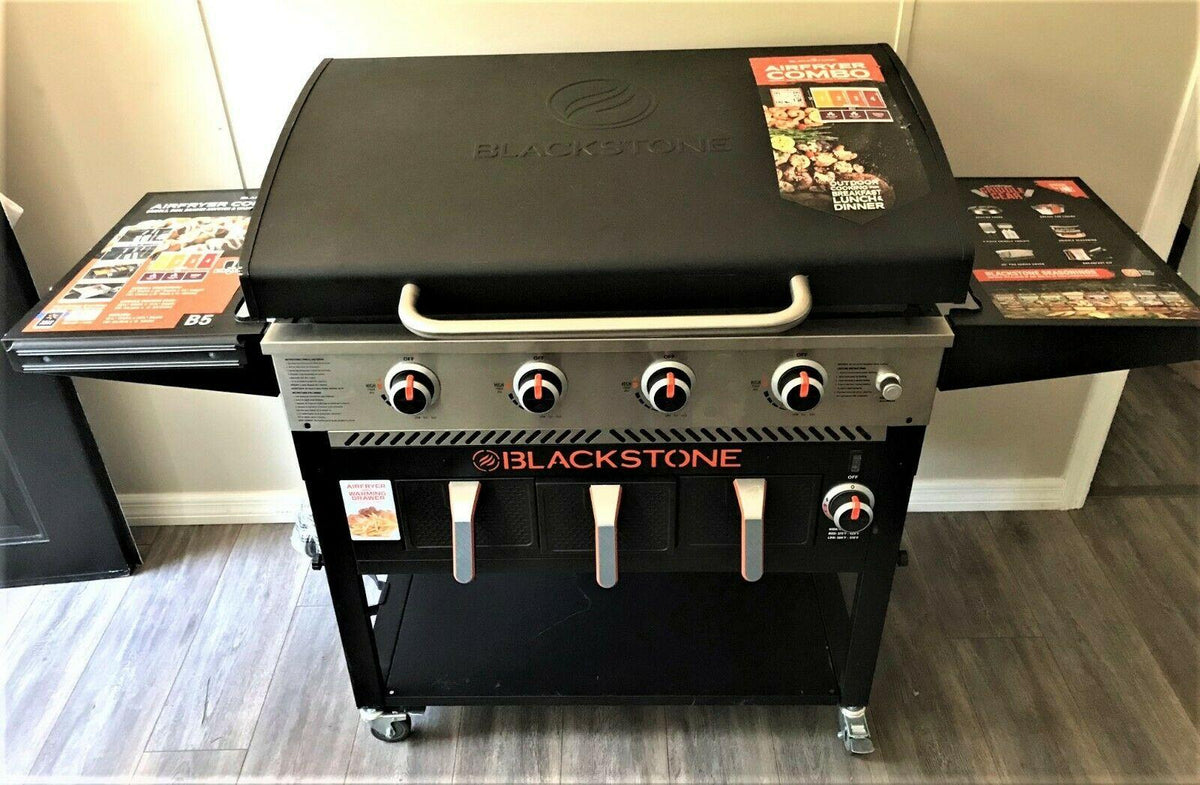 BLEMISHED Blackstone Griddle 1868 4 Burner 36 Inch Gas + Air Fryer 756 sq in top