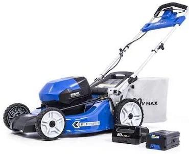 Kobalts 80-Volt Max Brushless Lithium Ion Self-propelled 21-in Cordless Electric Lawn Mower (6.0ah Battery and Charger Included)