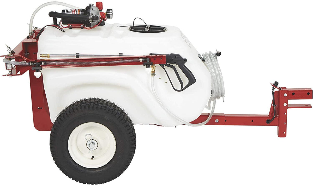 NorthStar Tow-Behind Trailer Boom Broadcast and Spot Sprayer - 41-Gallon Capacity, 4.0 GPM, 12V DC