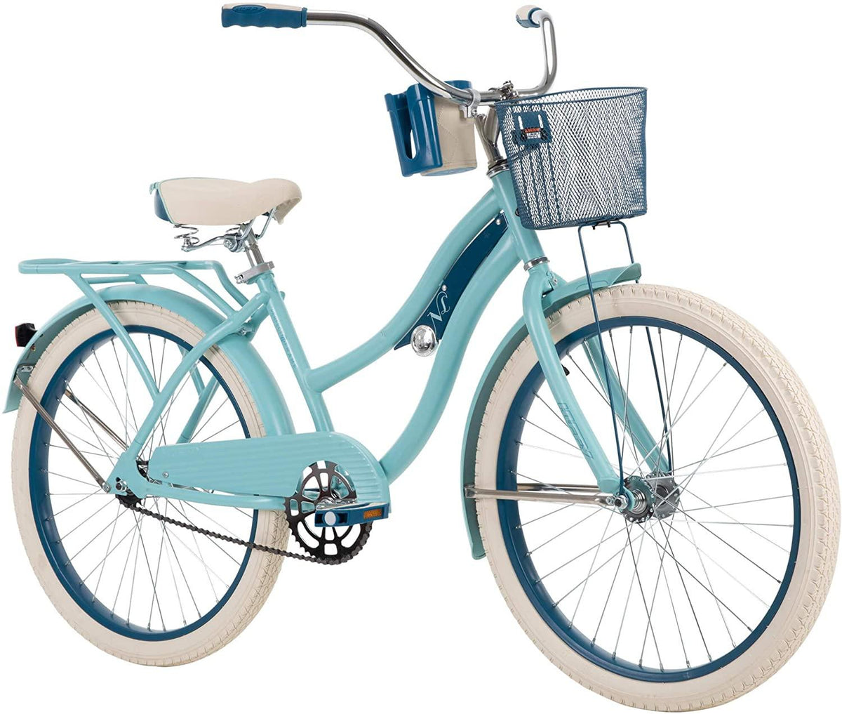 Huffy 26" Nel Lusso Women's Classic Cruiser Bike Frame, Light Blue
