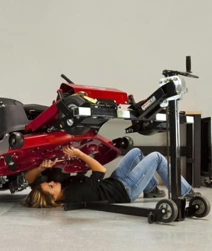 MoJack XT - Residential Riding Lawn Mower Lift, 500lb Lifting Capacity, Fits Most Residential & Zero Turn Riding Lawn Mowers, Folds Flat for Easy Storage, Industry Leading Two-Year Warranty