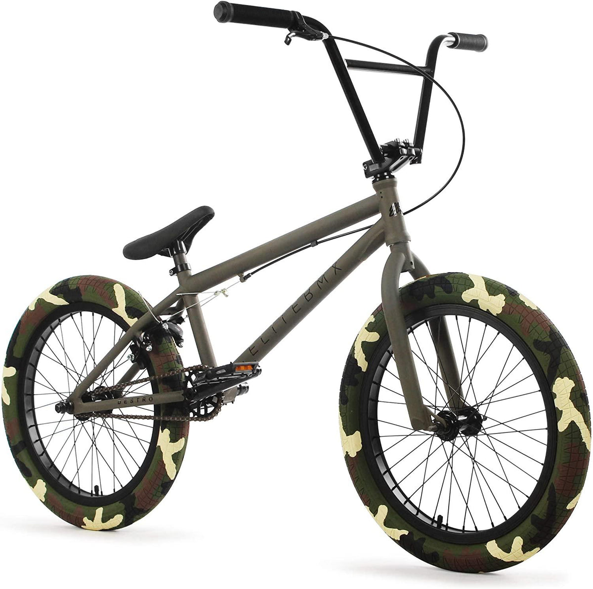 Elite 20" & 18” BMX Bicycle Destro Model Freestyle Bike - 4 Piece Cr-MO Handlebar