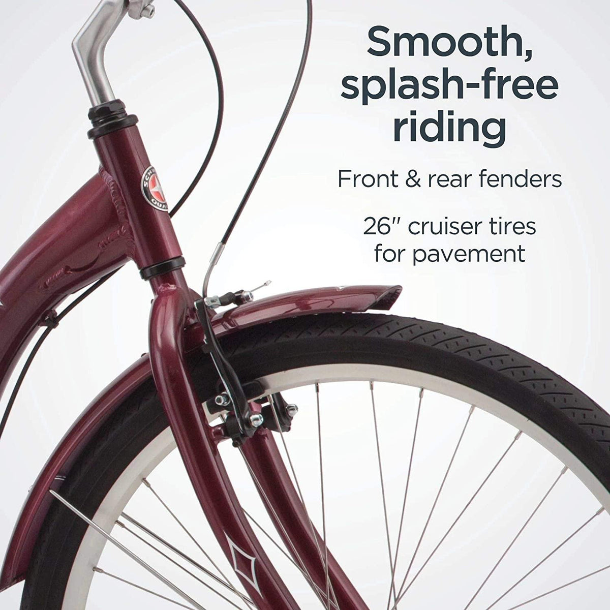 Schwinn Meridian Adult Trike, Three Wheel Cruiser Bike, Multiple Speeds, 26-Inch Wheels, Cargo Basket, Multiple Colors