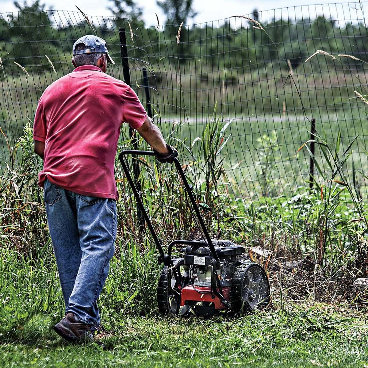 EARTHQUAKE 28463 M205 150cc 4-Cycle Viper Engine, 5 Year Warranty Walk Behind String Mower, Red/Black