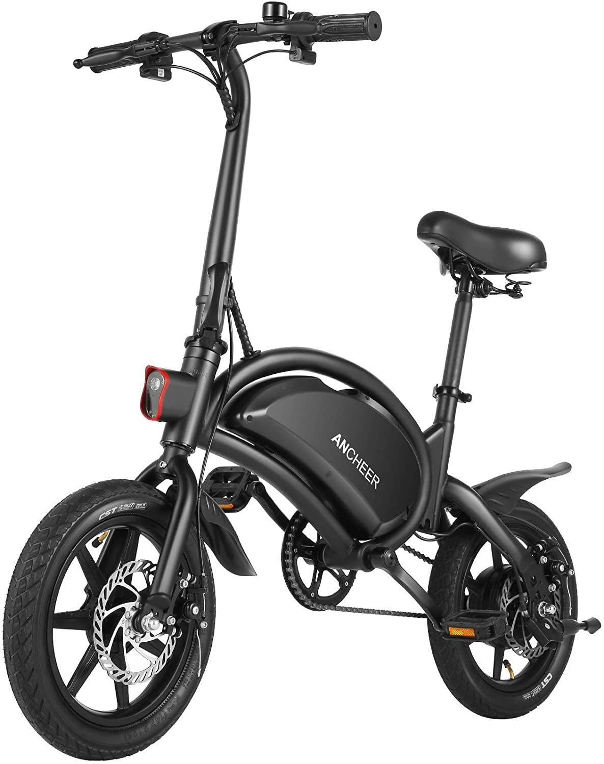 ANCHEER an-EB5 Plus Folding Electric Bike 350W/500W Electric Commuter Bicycle, 20MPH Adults Ebike with 48V 6ah/7.5ah Battery & Dual-Disc Brakes