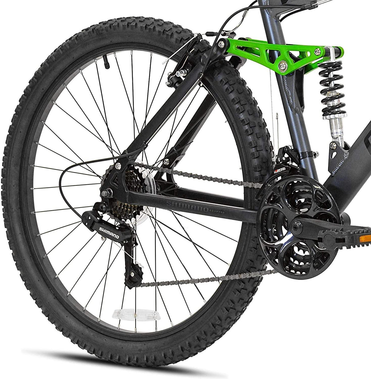 Genesis V2100 Men's Dual Suspension Mountain Bike, Slate Gray