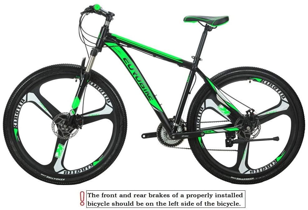 Eurobike Bikes HYX9 Aluminum Frame Mountain Bike 29 Inch 3 Spoke Wheels 21 Speed Bicycle