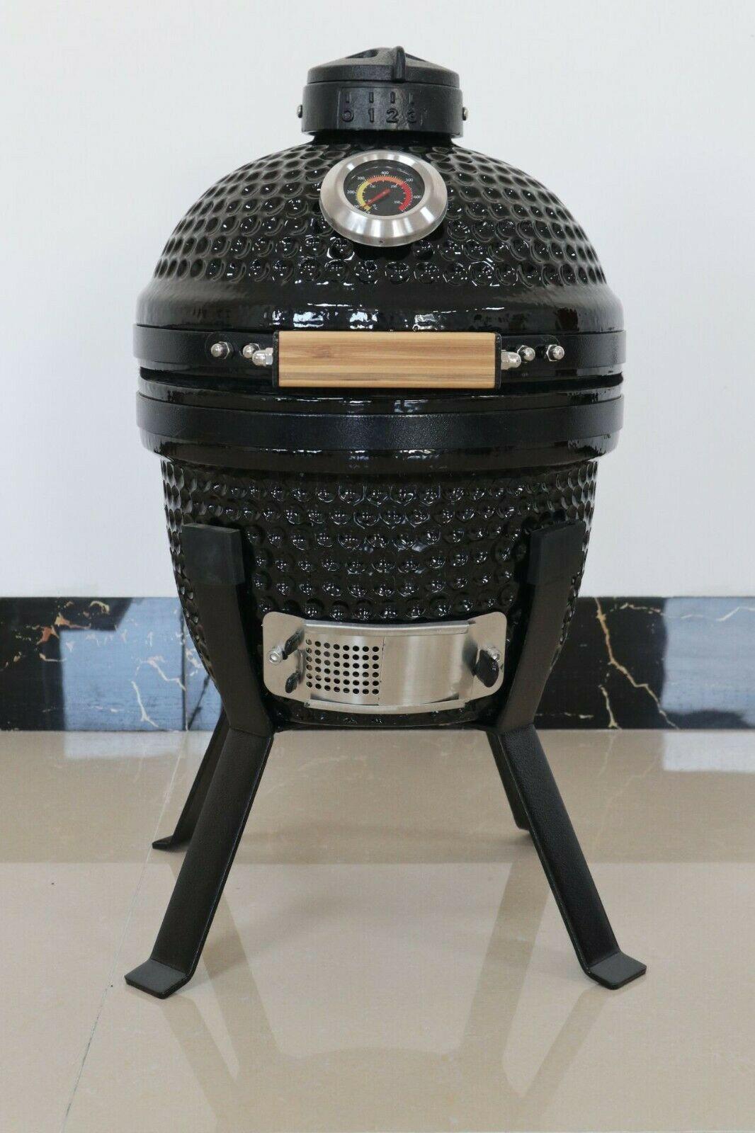 YNNI KAMADO Sizes 13" to 25.2" 13 Colours with Chip Feeder Option Ceramic BBQ