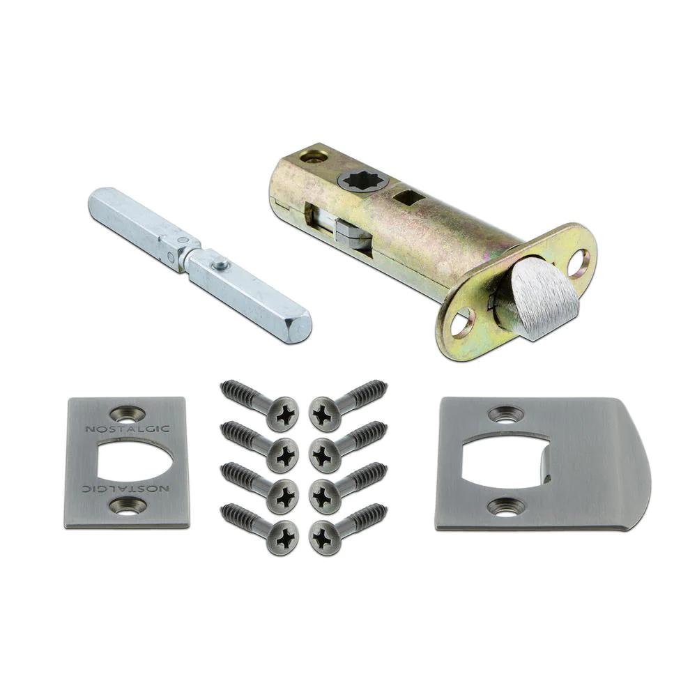 Mission Plate 2-3/8 in. Backset Antique Pewter PassaHall/Closet Mission Door Knob