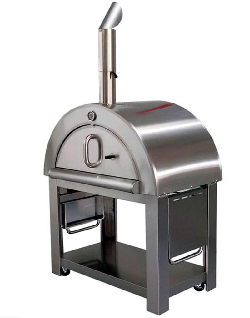 New XL Size Wood Fired Outdoor Stainless Steel Pizza Oven BBQ Grill 44" Wide!