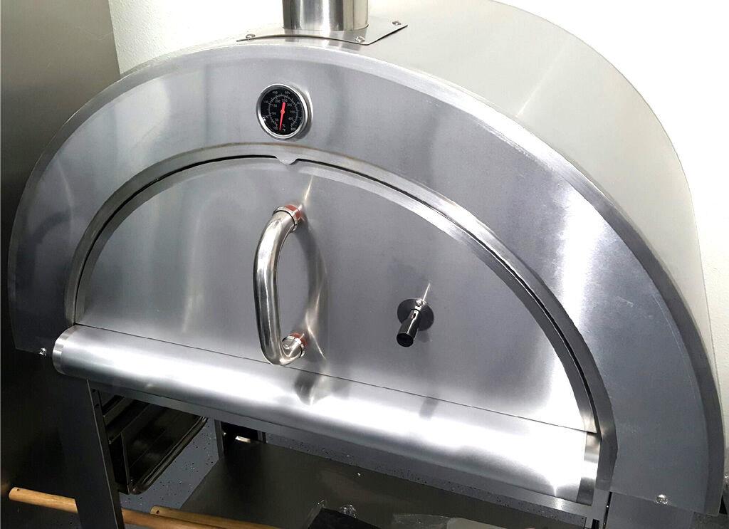 New XL Size Wood Fired Outdoor Stainless Steel Pizza Oven BBQ Grill 44" Wide!