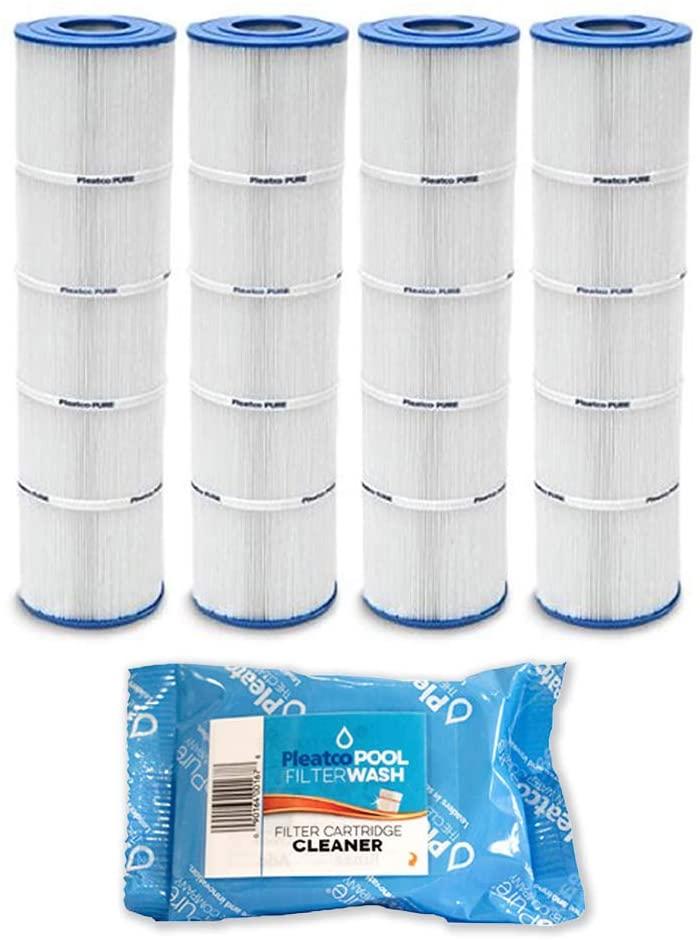 Pleatco 4 Pack Cartridge Filter PJAN145-PAK4 Jandy CL 580 4 Pack w/ 1x Filter Wash