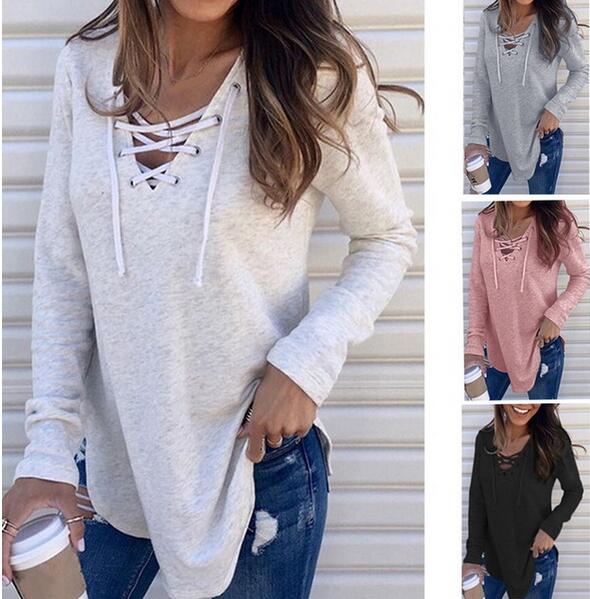 Women's Clothing - 2021 Women's Long Sleeve Fashion Patchwork T-Shirt