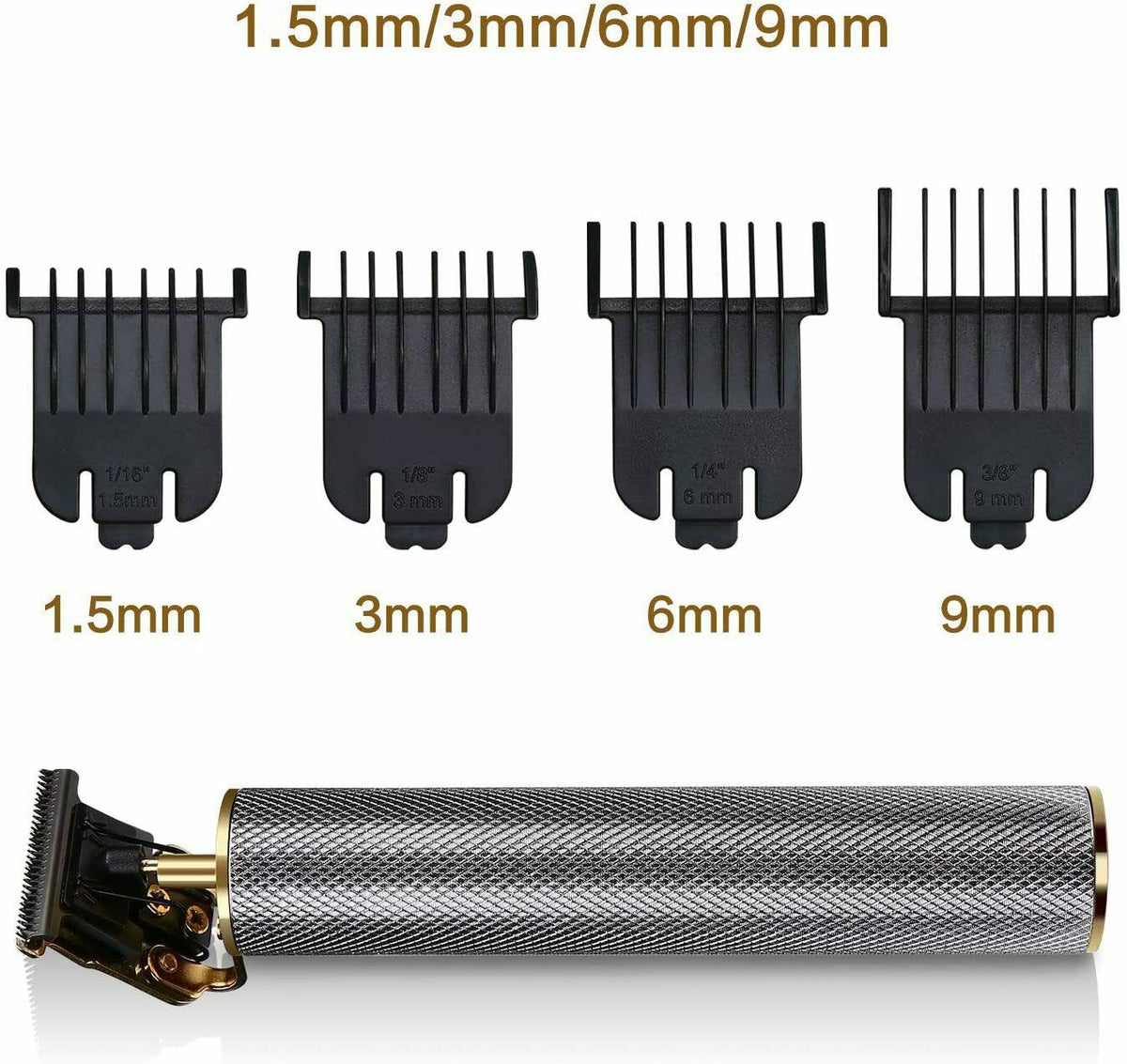 Trimmer Electric BESTBOMG Professional Rechargeable  On T With 4 Combs