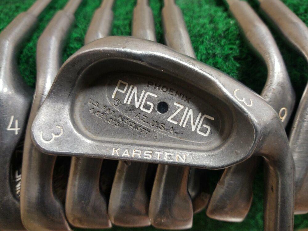 Ping Zing Black Dot Golf Iron Set 3-PW KT-M Steel Shaft Stiff Flex