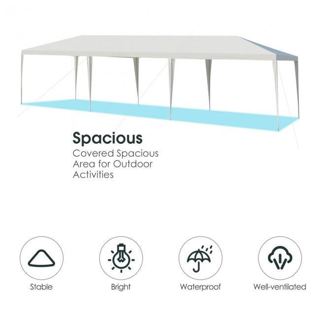 10 x 30 Feet Waterproof Gazebo Canopy Tent with Connection
