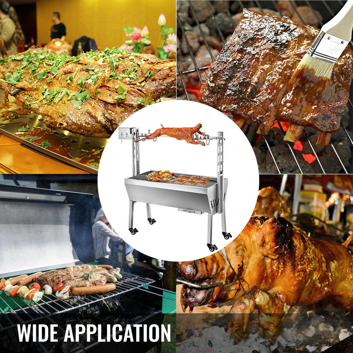 Barbacoa Parrilla Y Asador De Cerdo Pavo Pollo De Hasta 88 lbs
