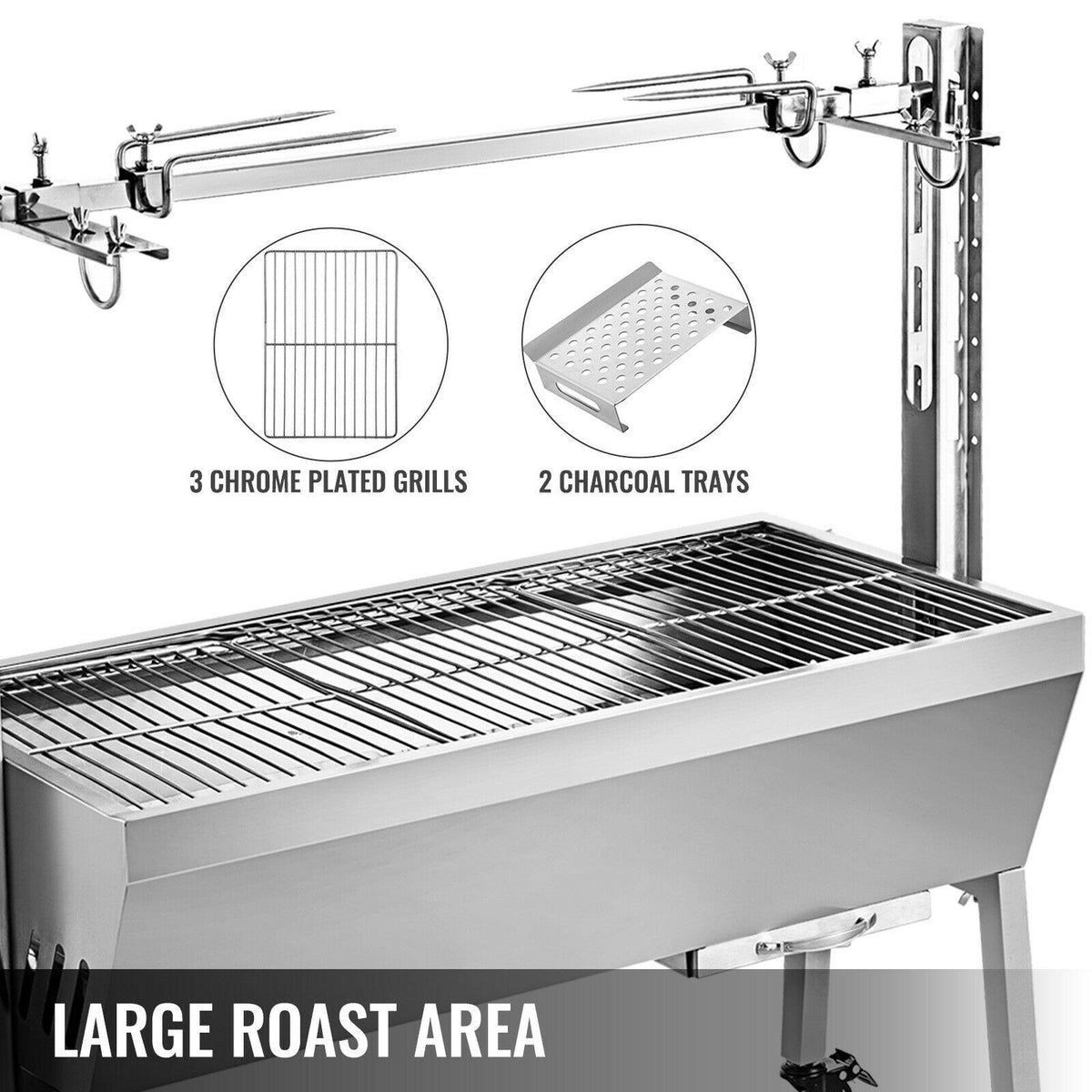 Barbacoa Parrilla Y Asador De Cerdo Pavo Pollo De Hasta 88 lbs