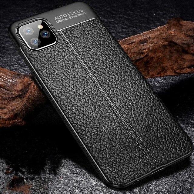 Luxury Leather Soft TPU Phone Cover For iPhone 12 Pro Mini Max