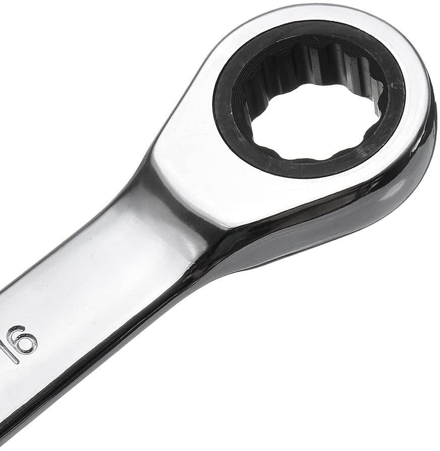 Wchaoen 12pc Metric Ratcheting Spanner Combination Wrenche Hand Tools 9mm-18mm CR-V Steel Tool accessories