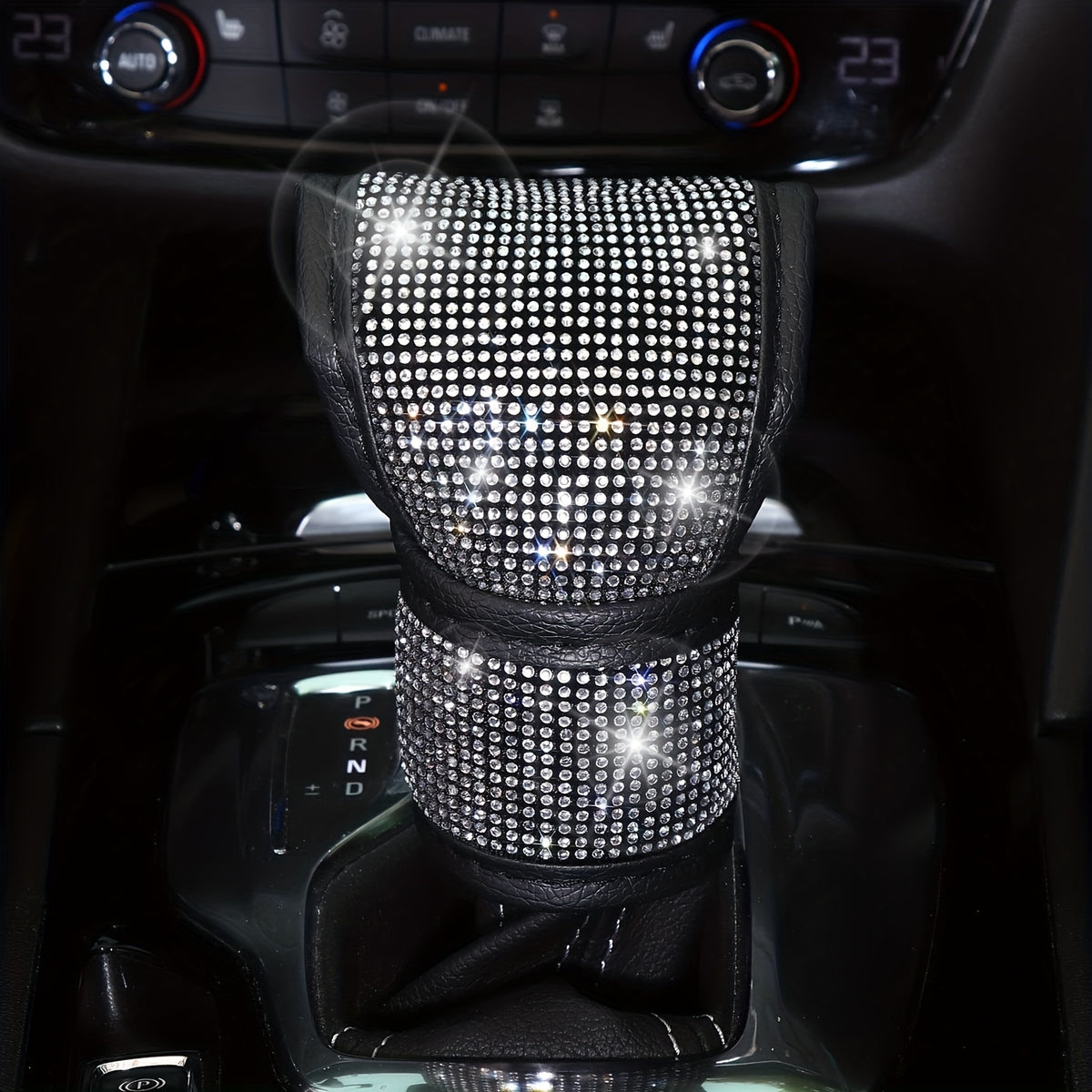 Bling Car Accessories For Women,Bling Steering Wheel Cover Bling Car Coasters Bling Set Seat Belt Shoulder Pads Ring Emblem Sticker Gear Shift Cover