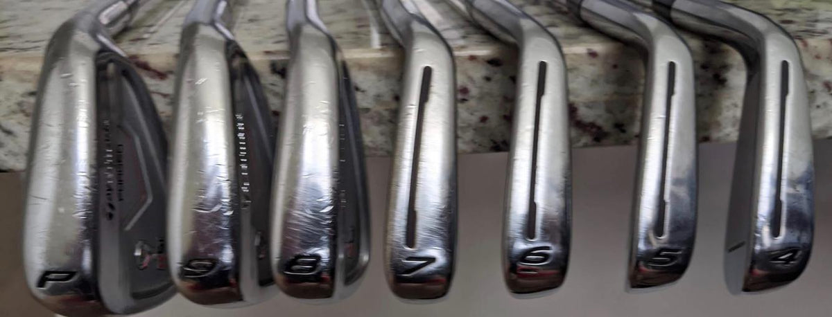 TaylorMade RSi TP Irons (4-PW) with Golf Pride Grips- Stiff, Right Handed - Used
