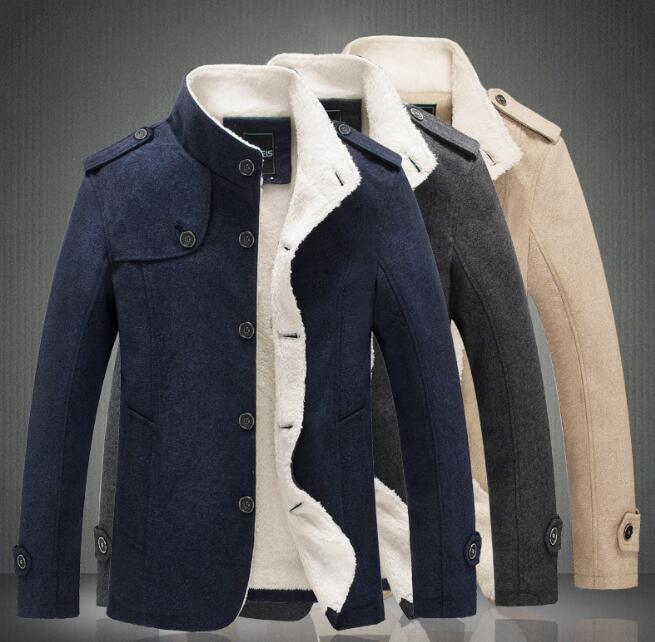 New Wool Blend Fashion Winter Jacket