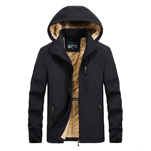 Men Warm Casual Bomber Jacket
