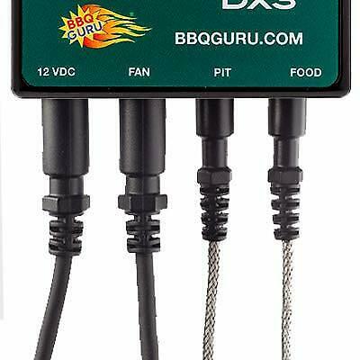 DigiQ DX3 BBQ Temperature Controller Green and Digital Meat Thermometer for