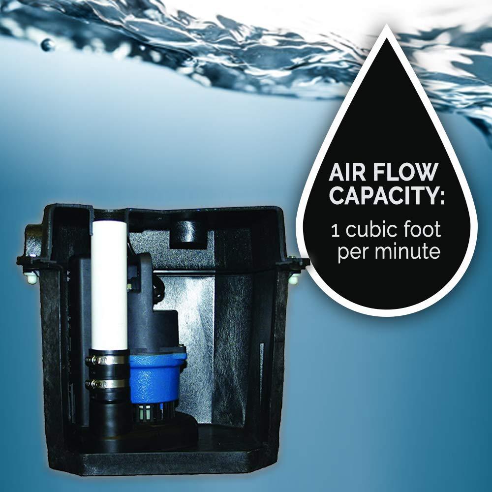 Barnes 131411 Model SU33LT Preassembled Laundry Tray Sump Pump System with SU33 Pump, for Residential or Commercial Plumbing, 1/3 HP, 120V, 42 GPM, 1-1/2" NPT Discharge