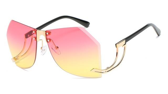 Sunglasses - Women Popular Irregular Frameless Sunglasses