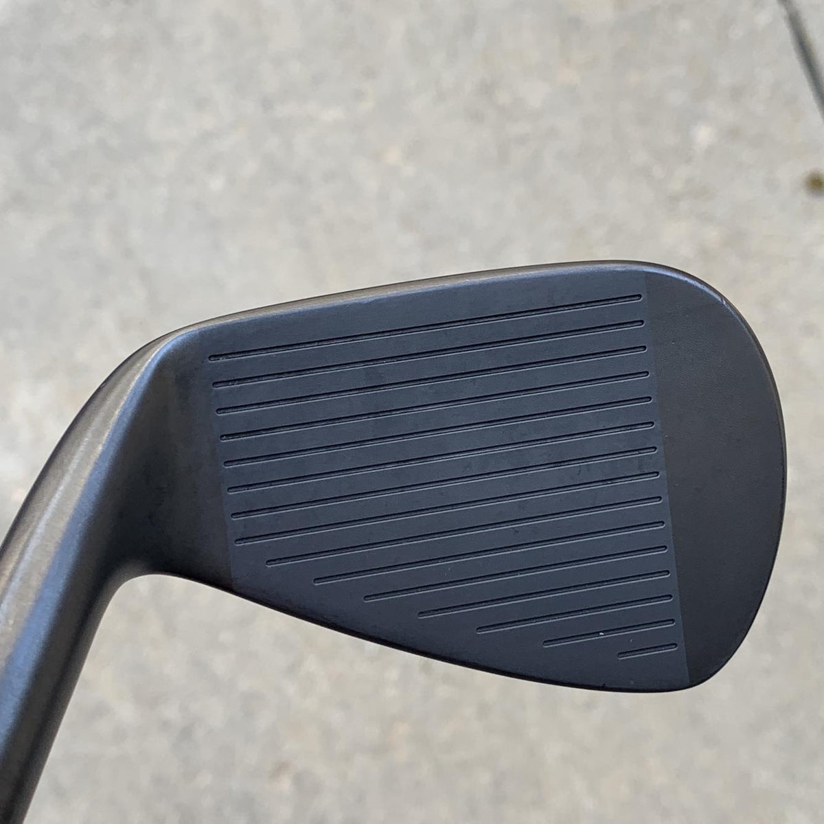Used Men's Cobra Right Handed King Forged CB Black Iron Set Stiff Flex Steel Shaft
