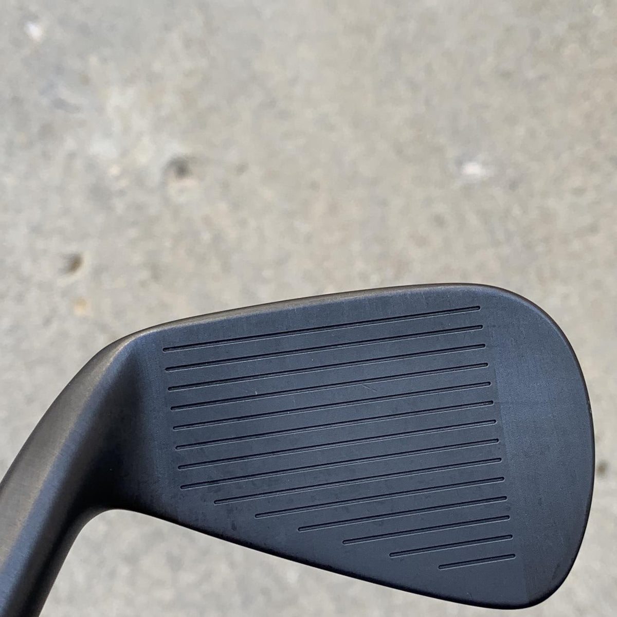 Used Men's Cobra Right Handed King Forged CB Black Iron Set Stiff Flex Steel Shaft