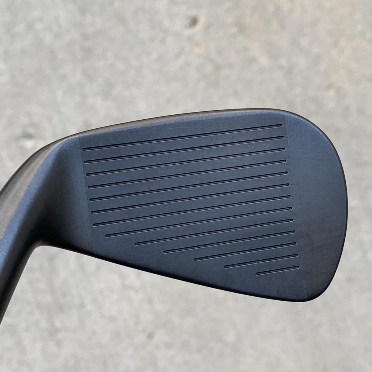 Used Men's Cobra Right Handed King Forged CB Black Iron Set Stiff Flex Steel Shaft