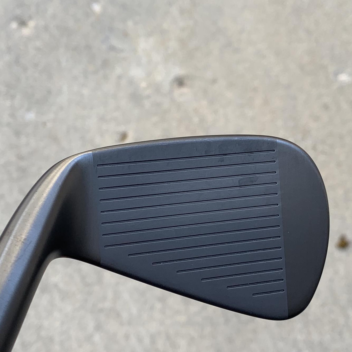 Used Men's Cobra Right Handed King Forged CB Black Iron Set Stiff Flex Steel Shaft