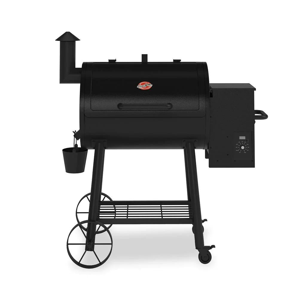 Wood Pellet Grill 50 in. W Automatic Auger Digital Temperature Control Cast Iron