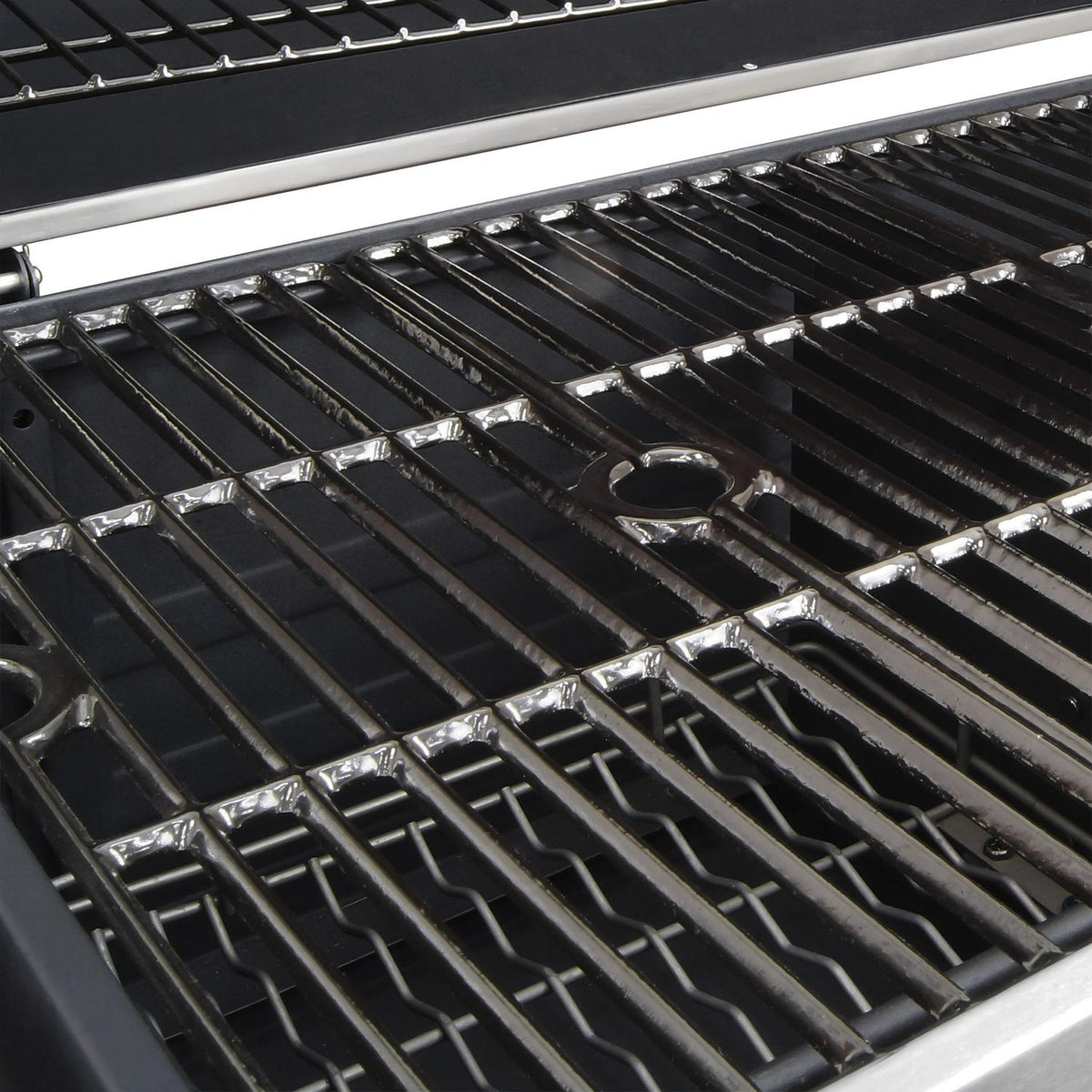 Cast Iron Charcoal Grill Heavy Duty Outdoor Expert Dual Chamber BBQ Grill Box