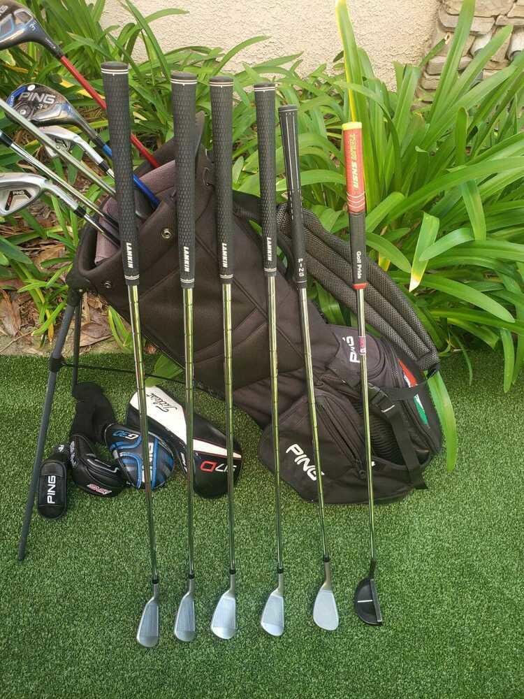Ping Stiff Complete Golf Set +Bag,915D3 Driver,G3 Wood,G30 Hybrid,i25 Irons,Putt