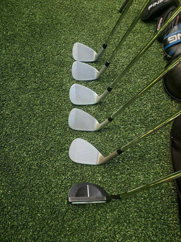 Ping Stiff Complete Golf Set +Bag,915D3 Driver,G3 Wood,G30 Hybrid,i25 Irons,Putt